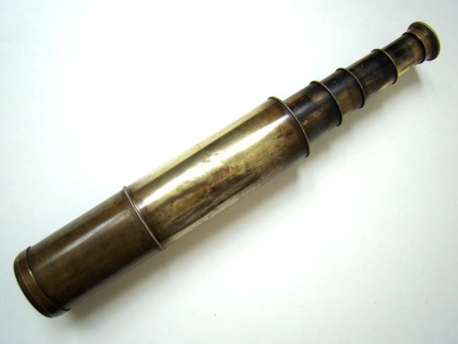 An antique four draw Telescope signed "Bardou & Sons, Paris, Rifle Range Telescope, Power 33 times," ca.1880
